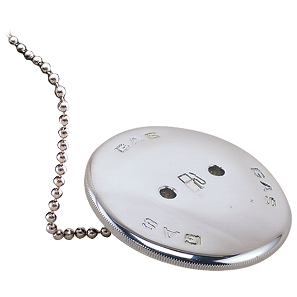 Perko 0540 spare cap with chain for boat fittings, durable marine-grade plastic, designed for secure cover protection.