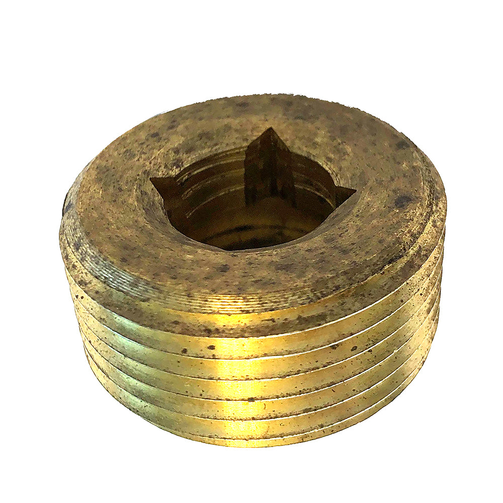 Perko replacement drain plug for fittings, showing a black plastic plug with threading for marine boat drainage systems.