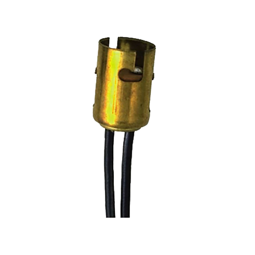 Perko double contact bayonet socket for navigation lights, shown in a close-up of the marine lighting component.