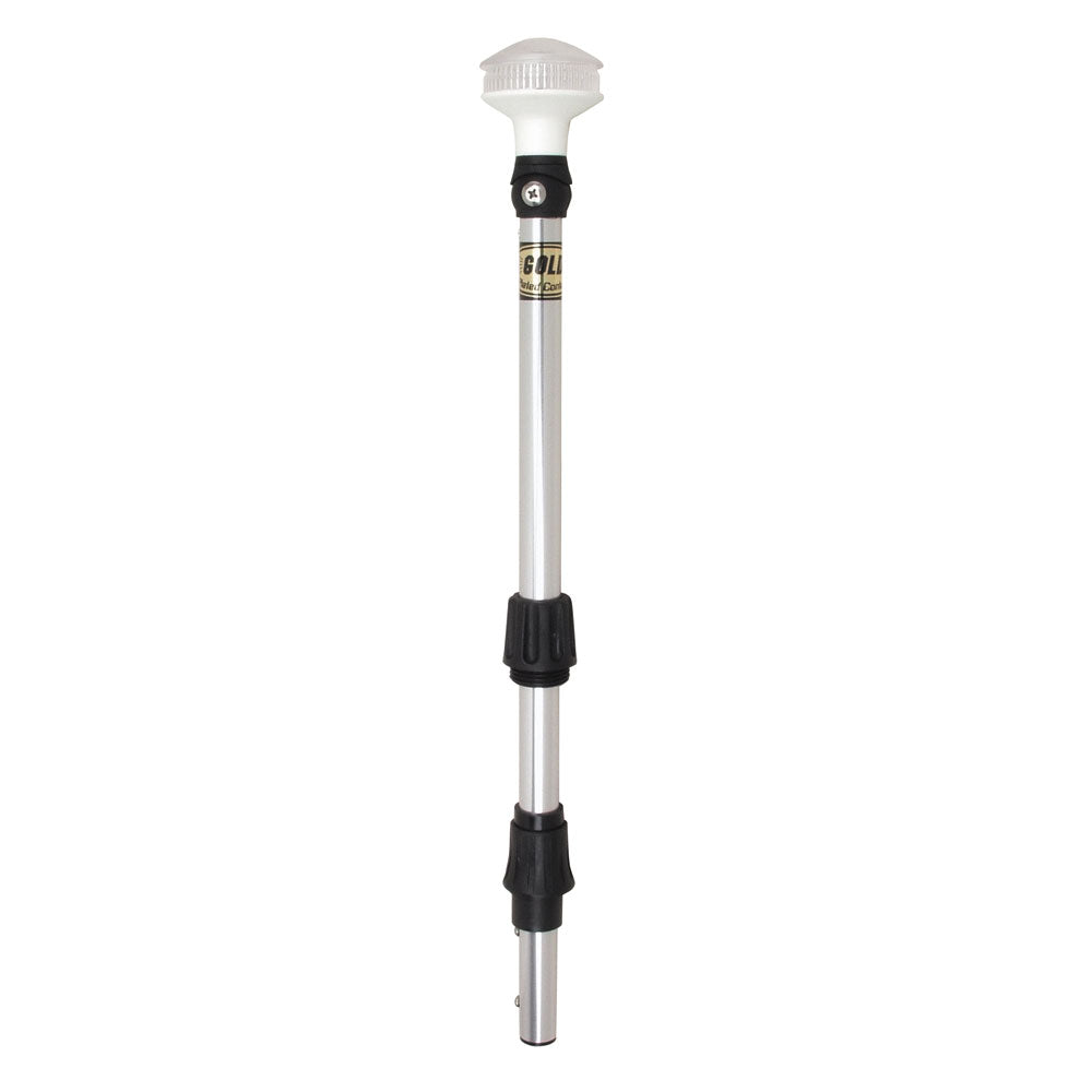 Perko Omega Series 36-inch universal LED pole navigation light for boats, with red and green lenses on a black mounting base.