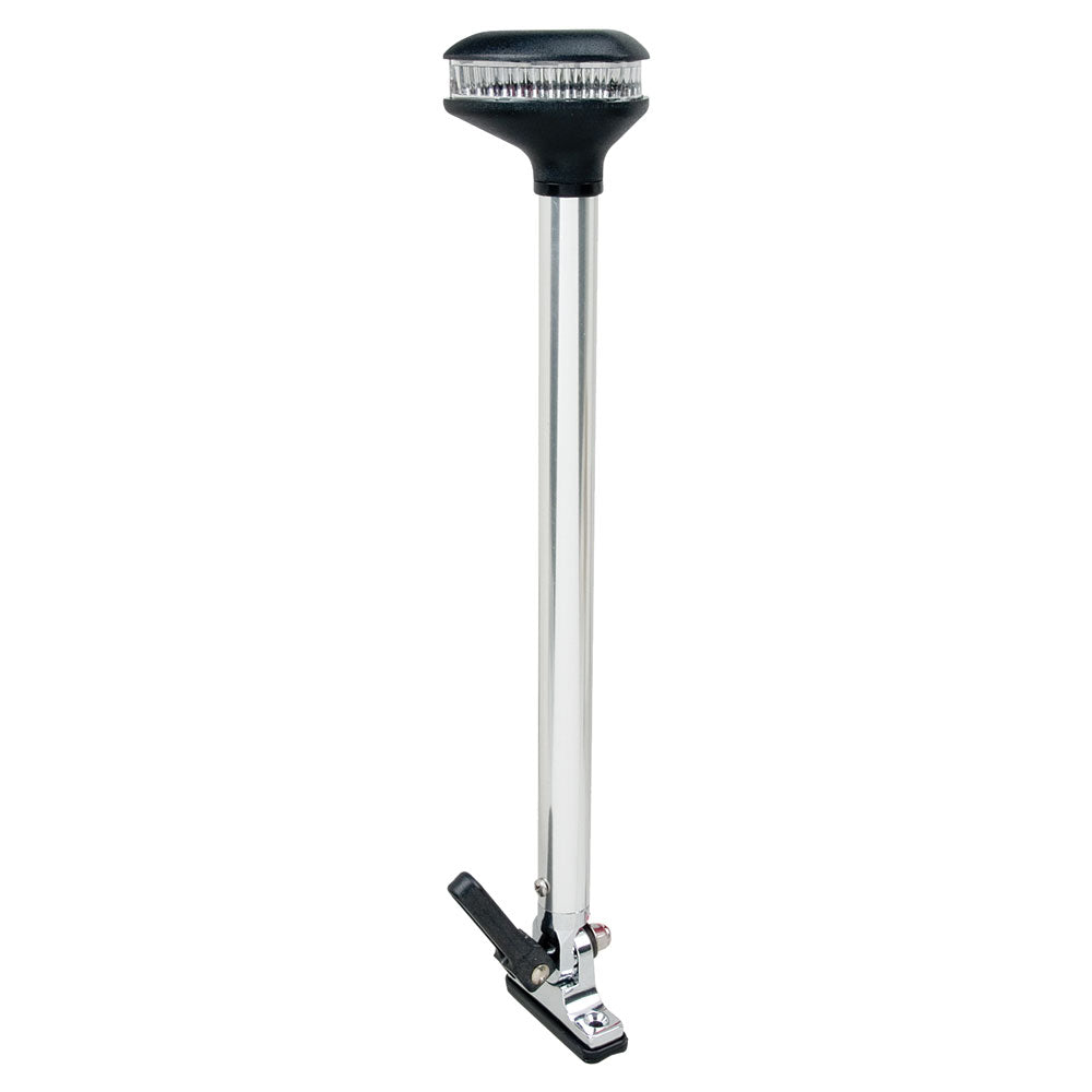 Perko Stealth Series fold-down all-round navigation light, vertical mount, 13-3/8 inches tall, 2 nautical mile range, for boats.