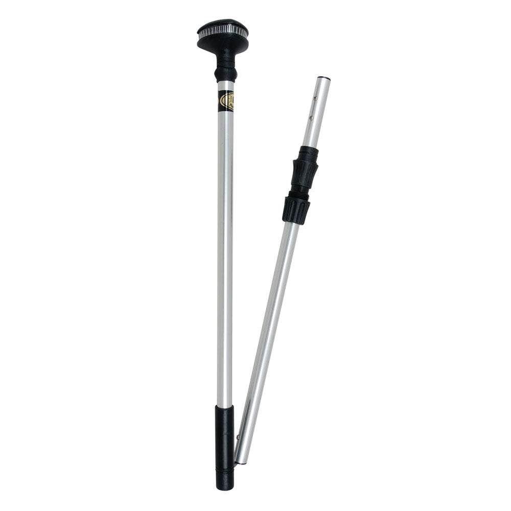 Perko Stealth Series 48-inch universal replacement folding pole light, navigation light for boats, mounted on a boat mast