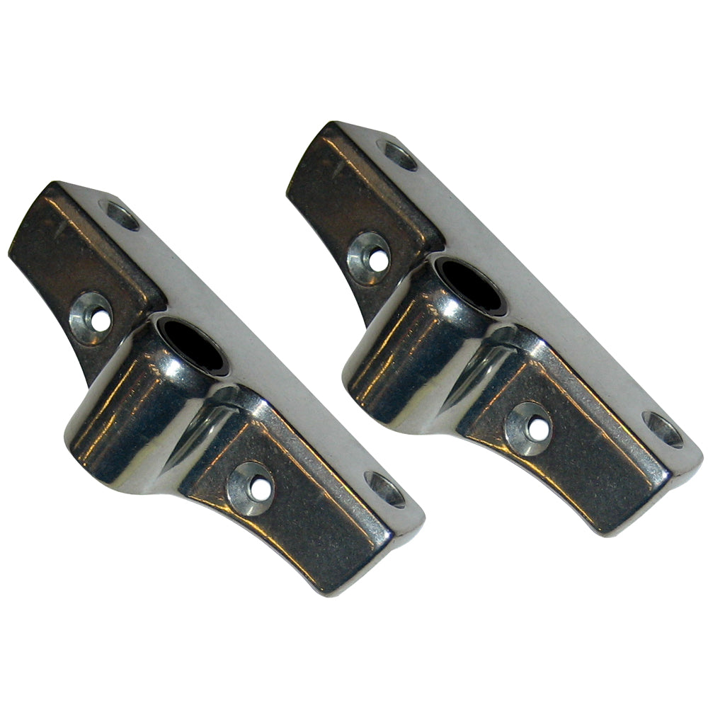 Perko Edge Mount Rowlock Socket zinc oarlocks for boats, showing the stainless steel socket with mounting hardware.