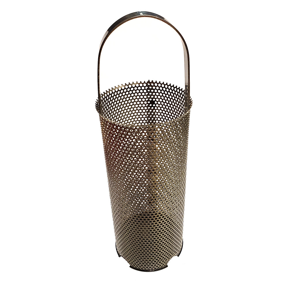 Perko 304 stainless steel basket strainer for kitchen sinks, durable and corrosion-resistant, with fine mesh for filtering debris.