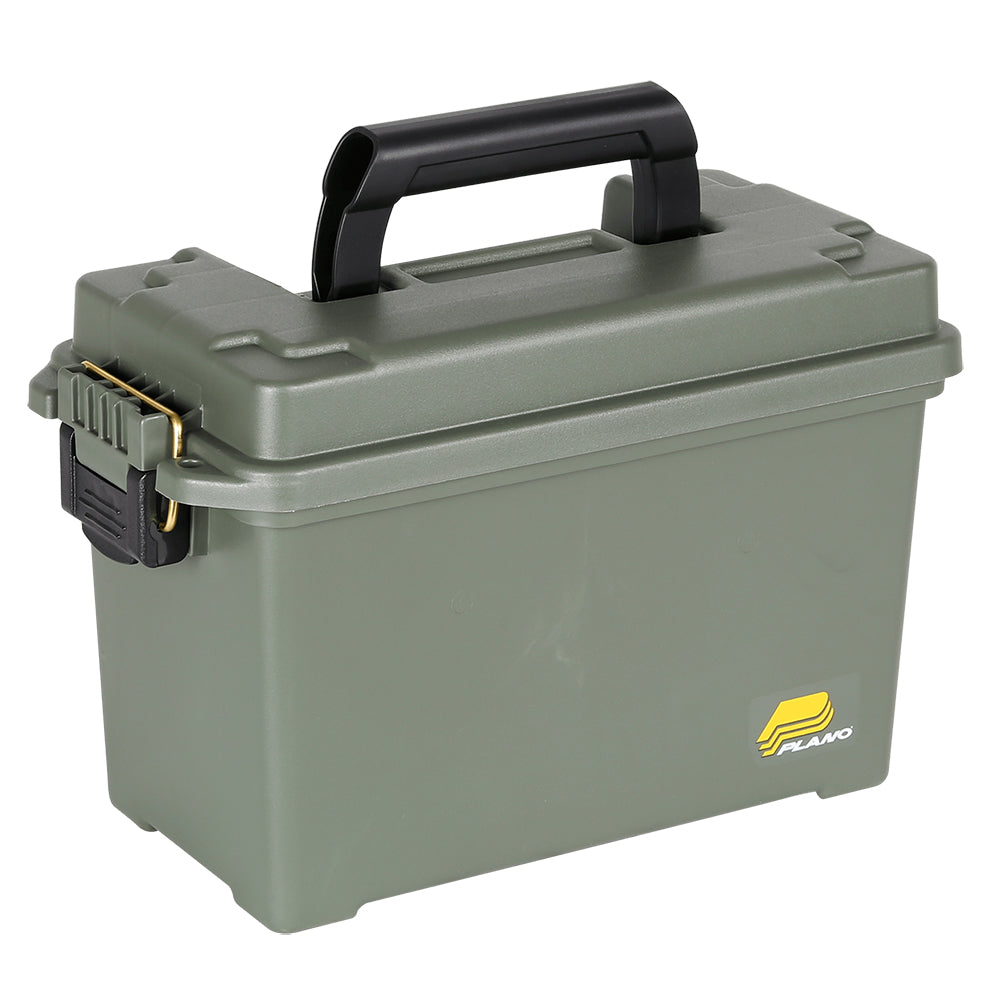 Plano Element-Proof Field Ammo Medium Box in olive drab, a rugged hunting accessory for secure ammo storage