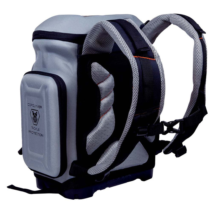 Plano Atlas Series EVA Tackle Storage Backpack, 3700 Series with multiple compartments for fishing gear and accessories.