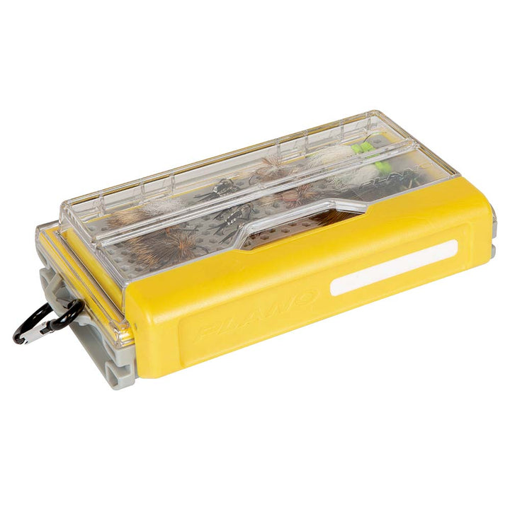 Plano EDGE Micro Fly Box for tackle storage, featuring compact design and secure compartment for fly fishing lures.