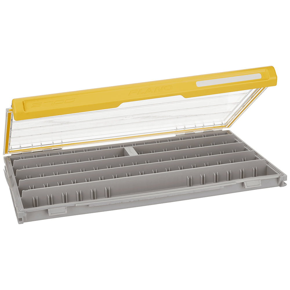 Plano EDGE Professional 3700 Thin Stowaway tackle storage box with secure latch and multiple compartments for fishing gear.
