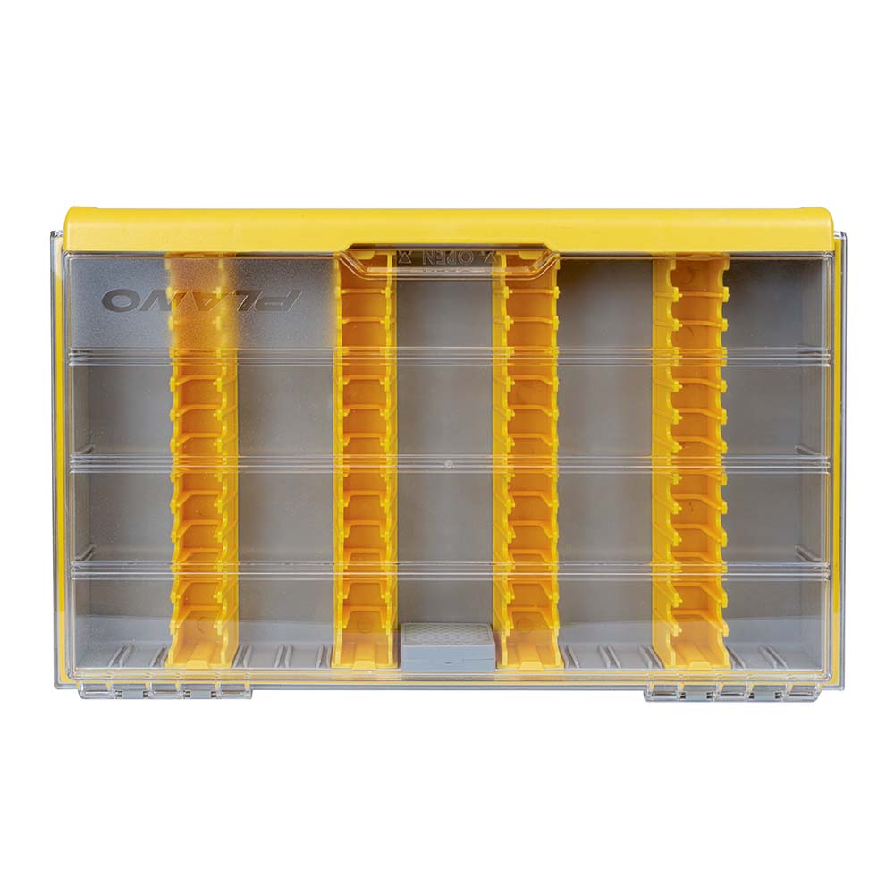 Plano EDGE Vertical Jig Spybait Box for tackle storage with secure compartments for jig and spybait organization.
