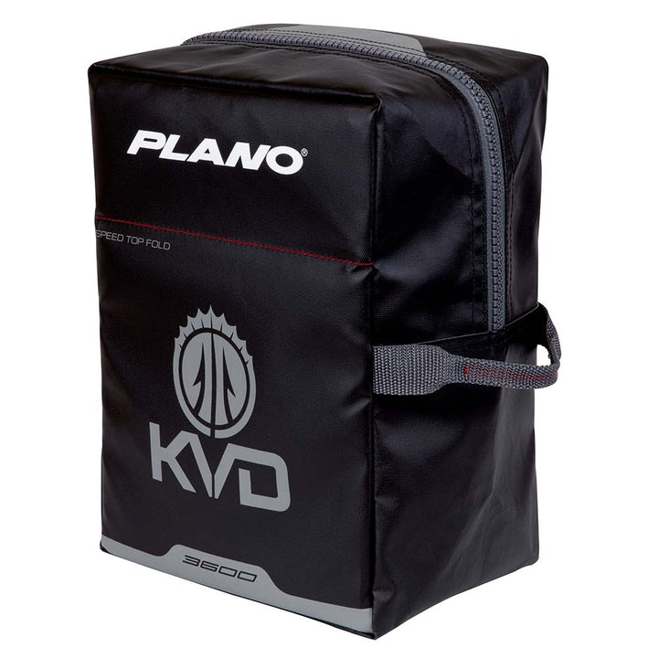 Plano KVD Signature Series Speedbag tackle storage box, 3600 Series with multiple compartments for fishing gear organization.