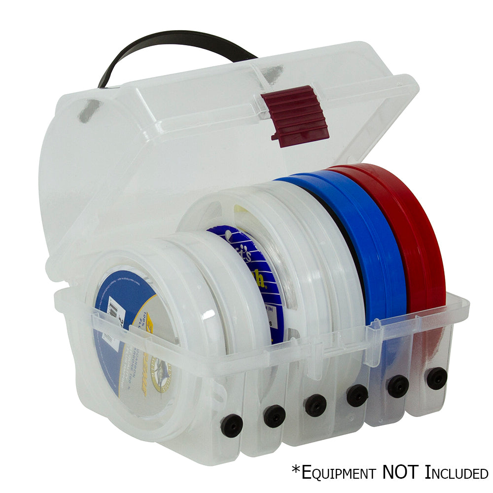 Plano ProLatch Leader Spool Box for tackle storage, durable plastic container with secure latch for organizing fishing leaders.