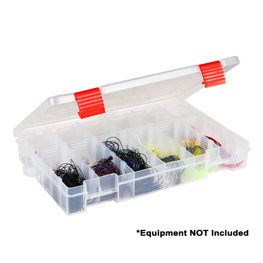 Plano Rustrictor 3600 Stowaway tackle storage box with secure latches and multiple compartments for fishing gear organization.