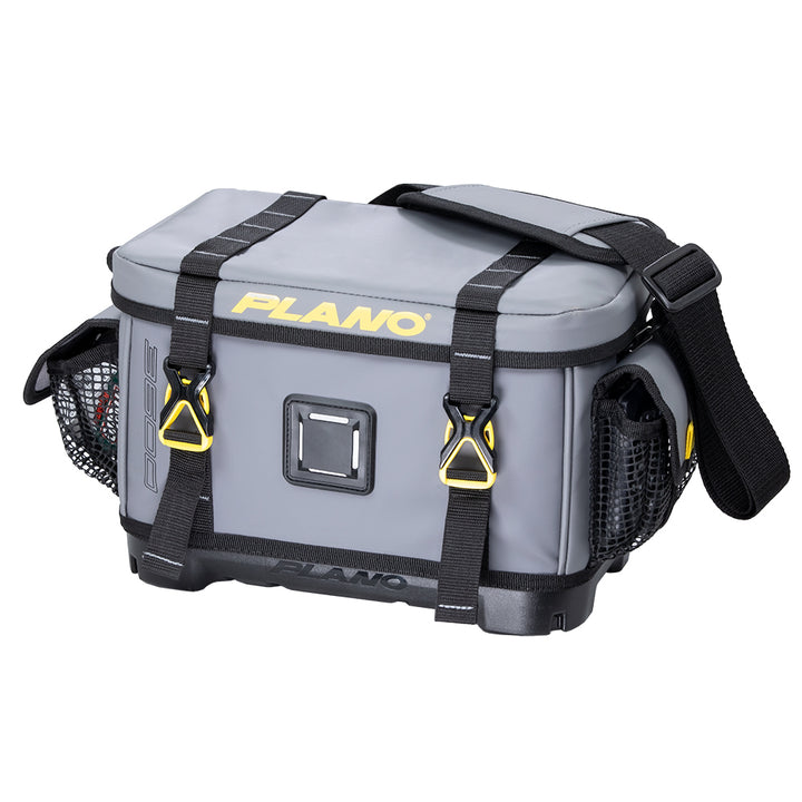 Plano Z-Series 3600 tackle storage bag with waterproof base, durable tackle box for fishing gear organization.