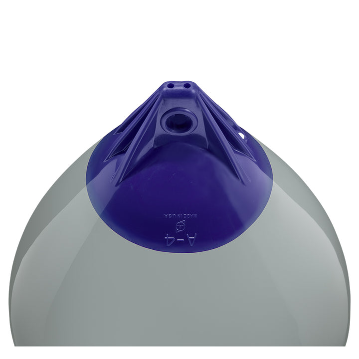 Grey Polyform A-4 buoy with a 20.5-inch diameter, designed for marine navigation and safety.
