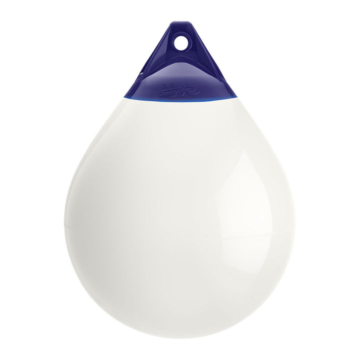 White Polyform A-4 buoy with 20.5-inch diameter, used for marine navigation and marking, by Polyform U.S.