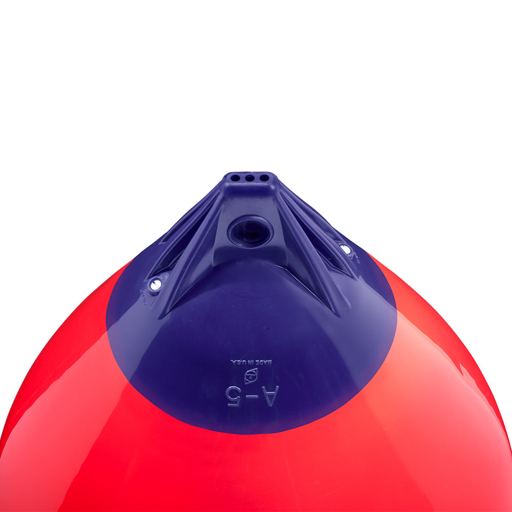 Red Polyform U.S. A-5 Buoy, 27-inch diameter, floating marine buoy for navigation or marking, shown in the image.