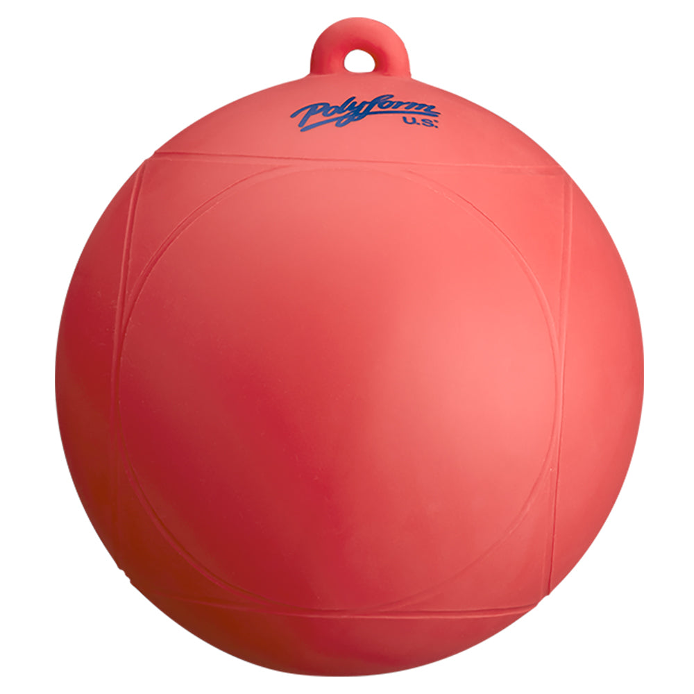 Red Polyform U.S. Water Ski Series Buoy, durable floating marker for water sports and safety.