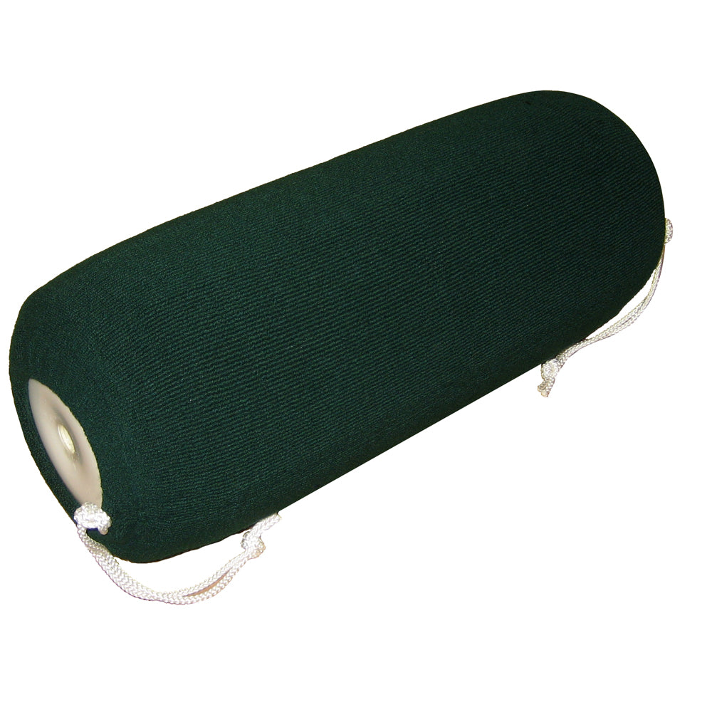 Green Polyform U.S. Fenderfits Fender Cover for HTM-2 fender, protects and covers boat fenders with durable material.