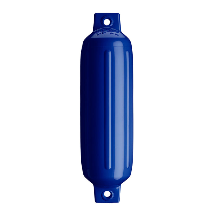 Polyform G-2 Twin Eye Fender in Cobalt Blue, 4.5" x 15.5", durable marine fender by Polyform U.S. with twin eye design.