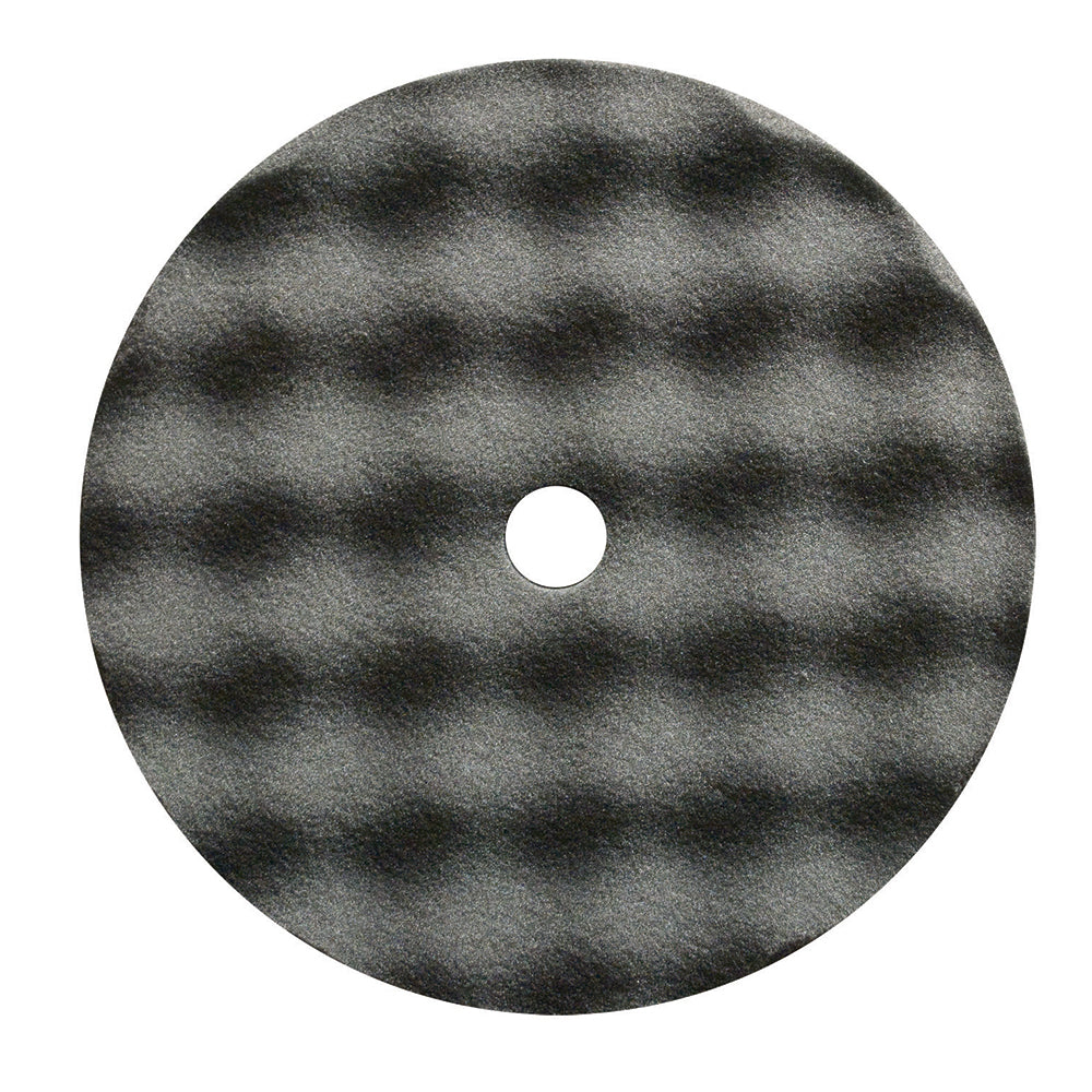 Presta Grey Foam Polish Pad for cleaning and polishing cars, showcasing the soft foam surface on a white background.