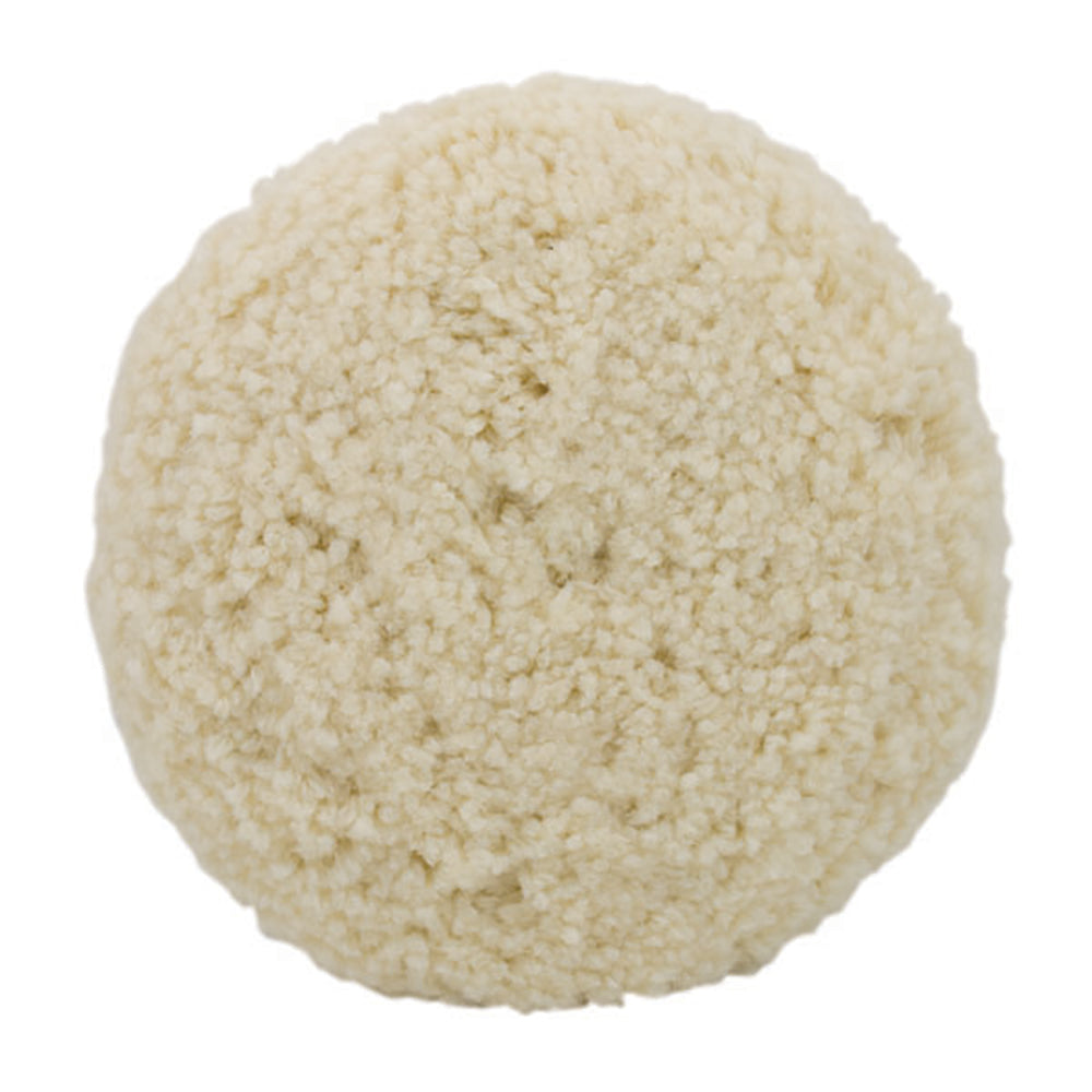 Presta White Double-Sided Screw-On Cleaning Pad, 9-inch, ideal for detailed cleaning and polishing tasks.