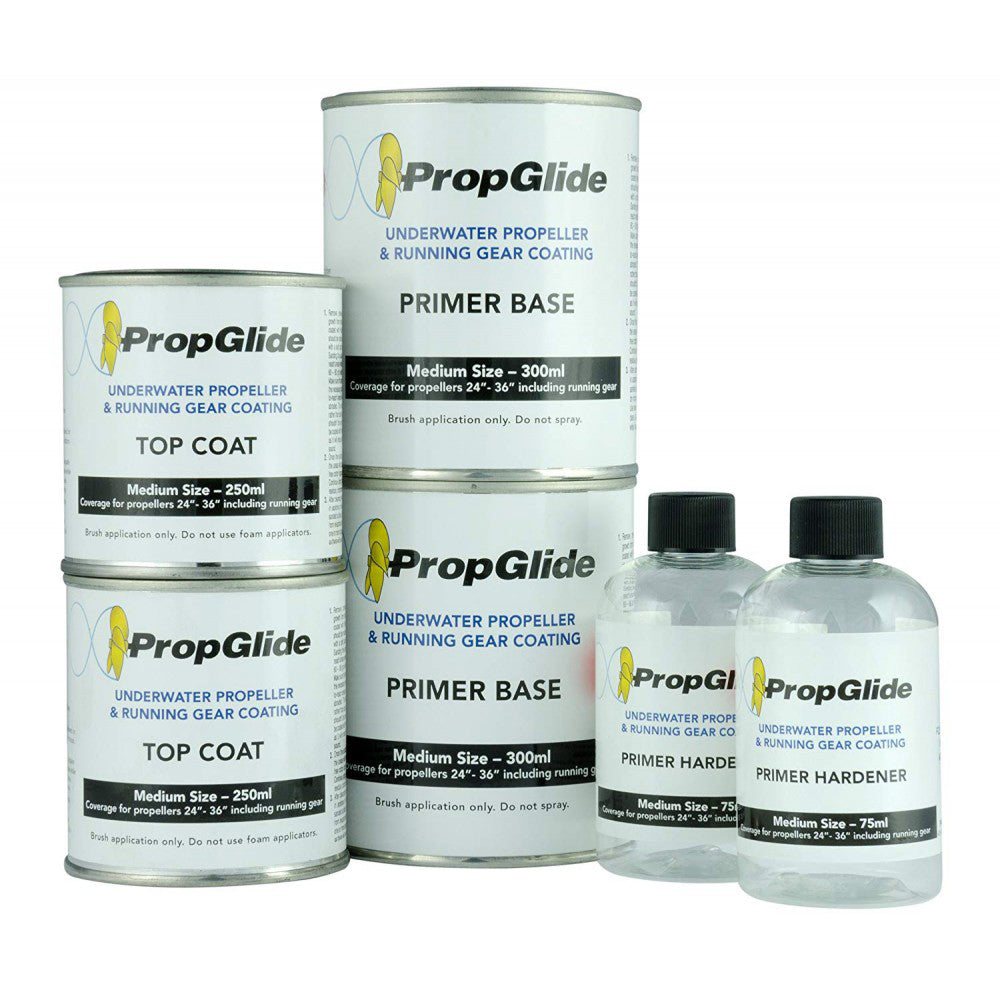 PropGlide USA PropGlide Prop Running Gear Coating Kit, large 1250ml antifouling system for boat propellers and underwater gear.