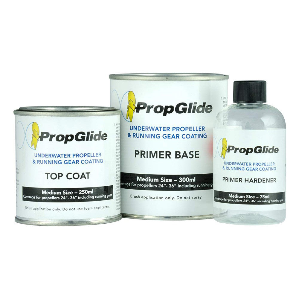 PropGlide Prop Running Gear Coating Kit, medium size, 625ml, antifouling system by PropGlide USA for boat prop protection