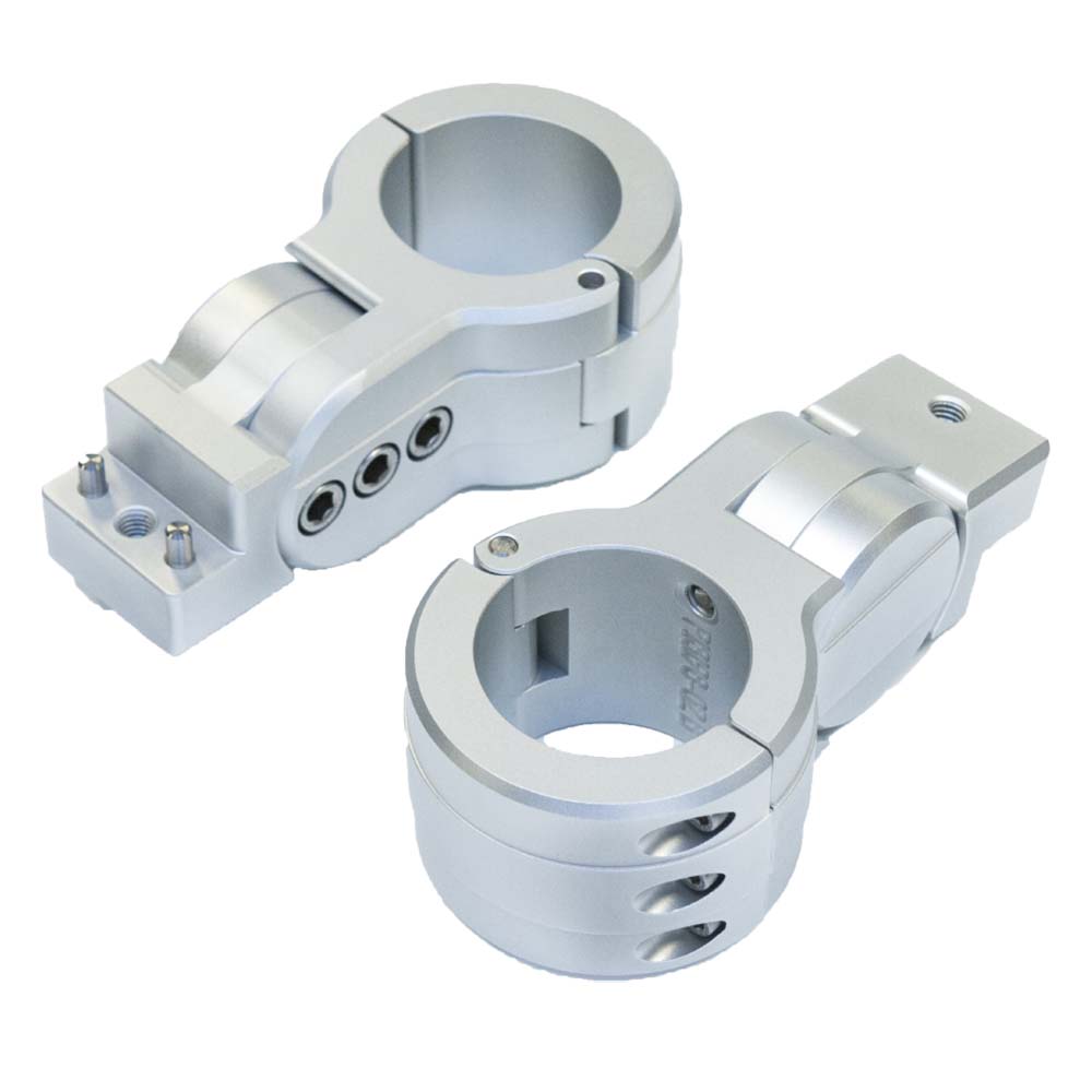 Supports de fixation pour planches de sports nautiques PTM - Collier de serrage de 2,38 po - Argent