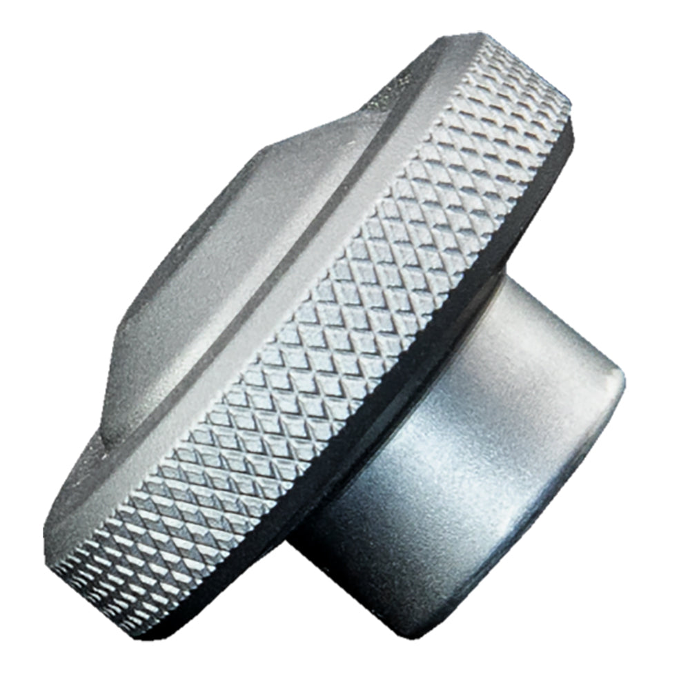 PTM Watersports KNB 100 replacement mirror knob in titanium grey, designed for PTM edge mirrors, durable and easy to install.
