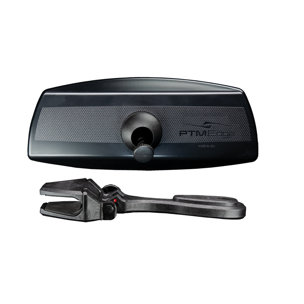 PTM Watersports mirror and bracket kit with VR-100 PRO and CFR-200 black mirrors for watercraft.