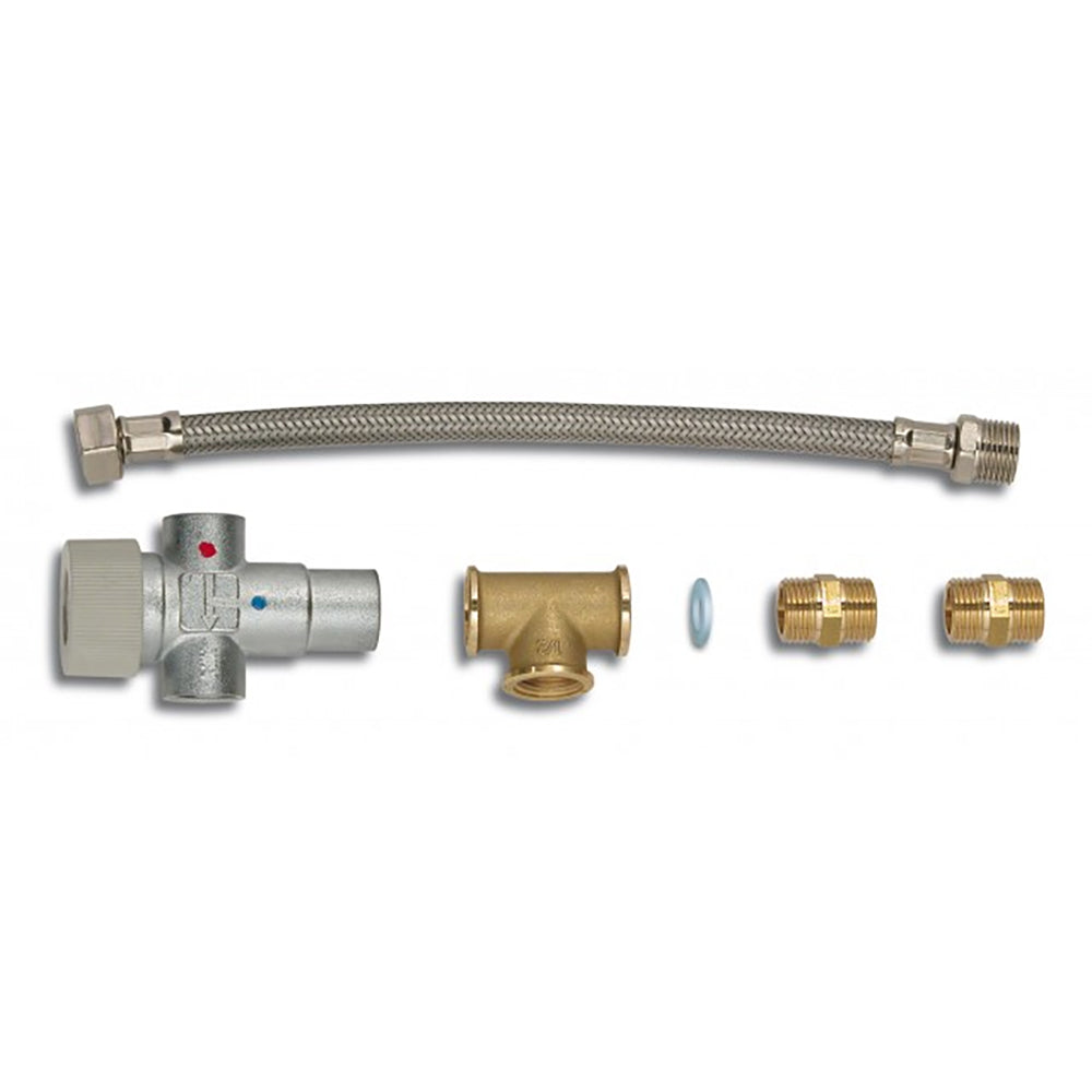 Quick thermostatic mixing valve kit for Nautic B3 boiler, accessories, with adjustable temperature control and durable construction.