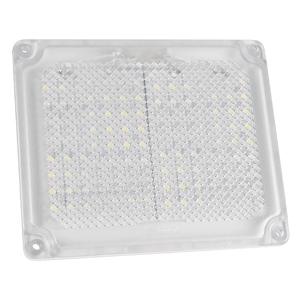 Quick Action 10W LED engine room interior courtesy light in daylight, suitable for 12/24V marine or vehicle applications.