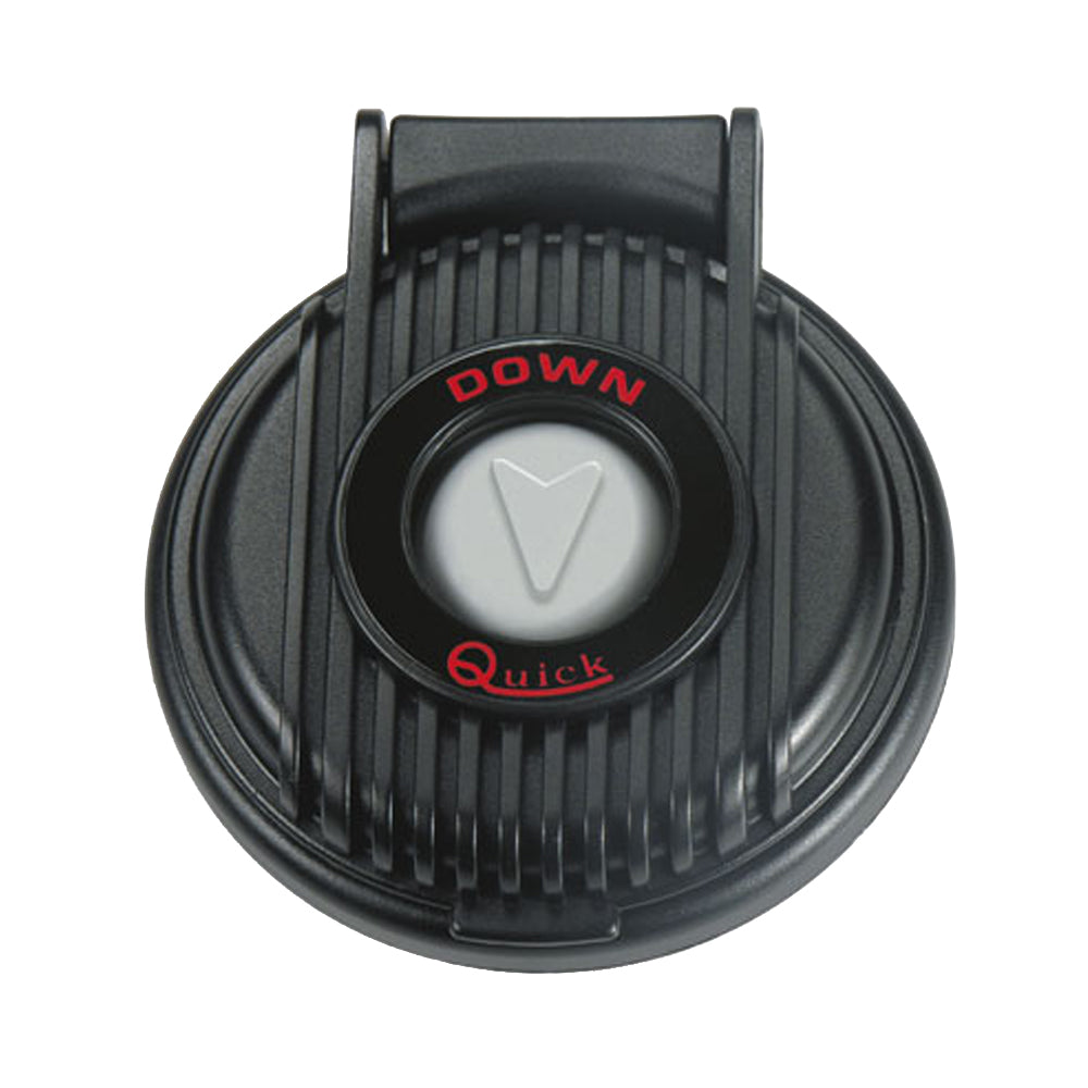 Black Quick 900 Anchor Down Foot Switch for windlass accessories, designed for easy control and reliable operation.