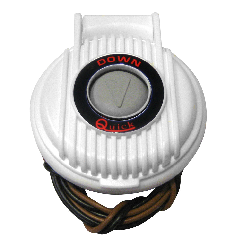 Quick 900/DW Anchor Lowering Foot Switch in white, windlass accessory with foot pedal for easy anchor deployment.