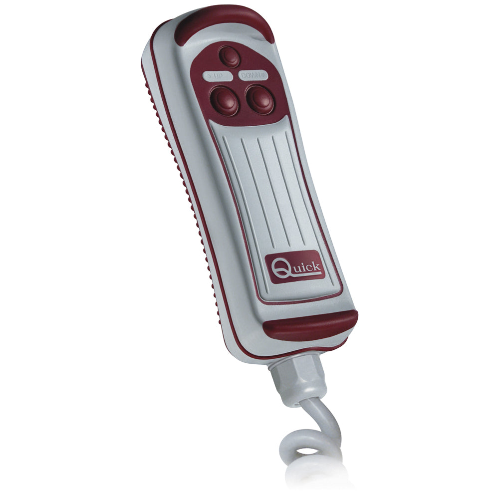 Quick HRC1002 2-button remote control for windlass accessories, featuring a compact design and easy-to-use buttons.