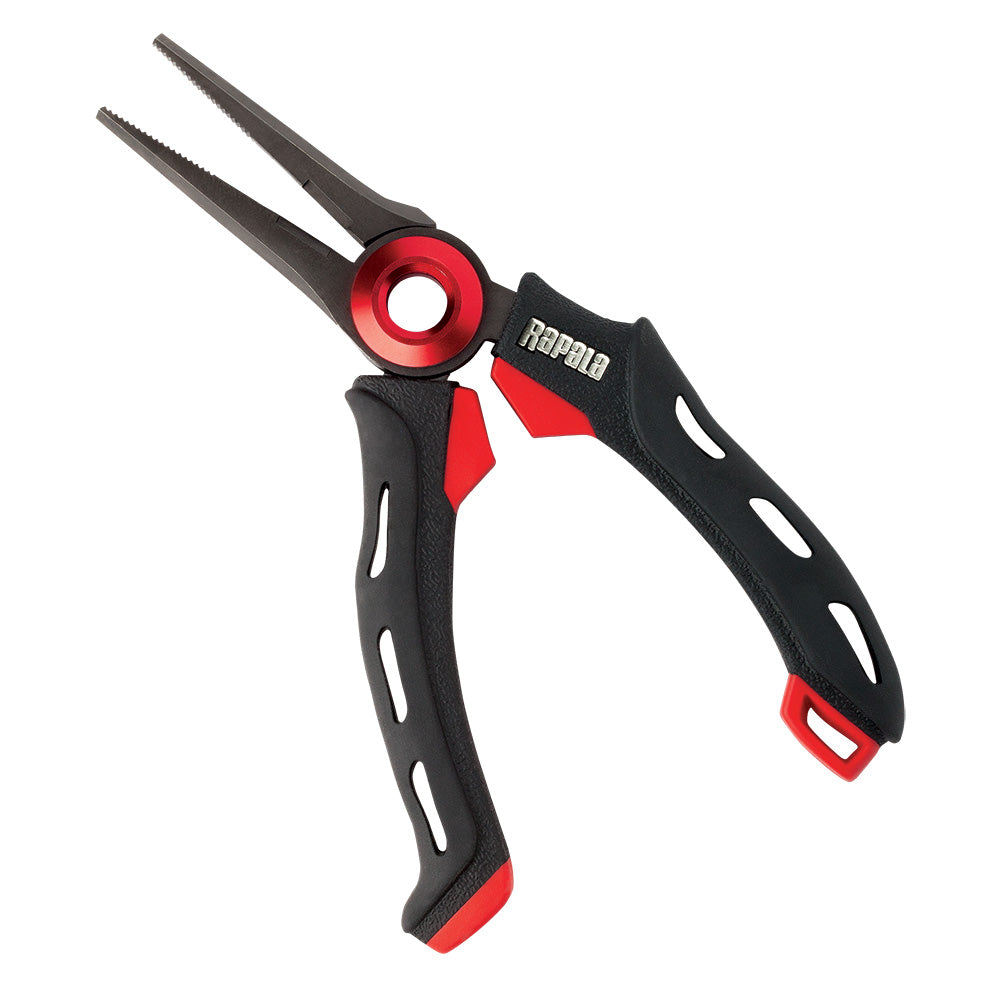 Rapala Mag Spring Pliers, 4-inch fishing accessories, with stainless steel jaws and ergonomic handles for fishing tackle repair.