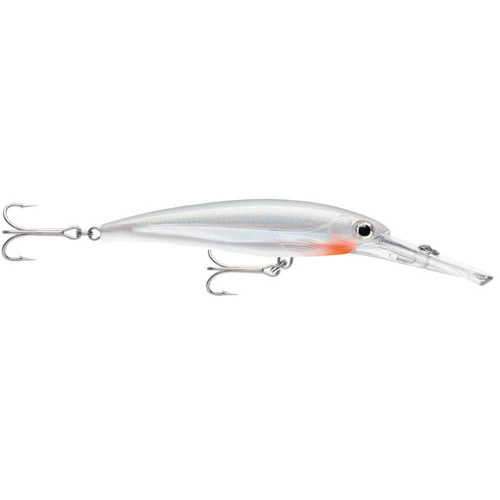 Rapala X-Rap Magnum 20 Glass Ghost hard and soft bait, showcasing its transparent, ghost-like appearance for fishing.