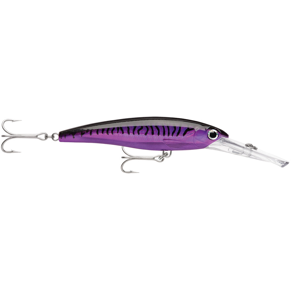 Rapala X-Rap Magnum 30 Purple Mackerel hard and soft bait for fishing, featuring realistic purple mackerel color and detailed design.