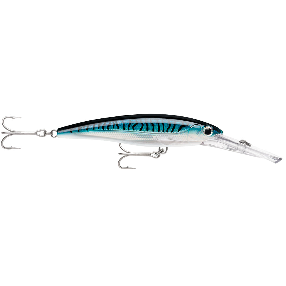 Rapala X-Rap Magnum 30 Silver Blue Mackerel hard and soft bait designed for fishing with realistic mackerel appearance.