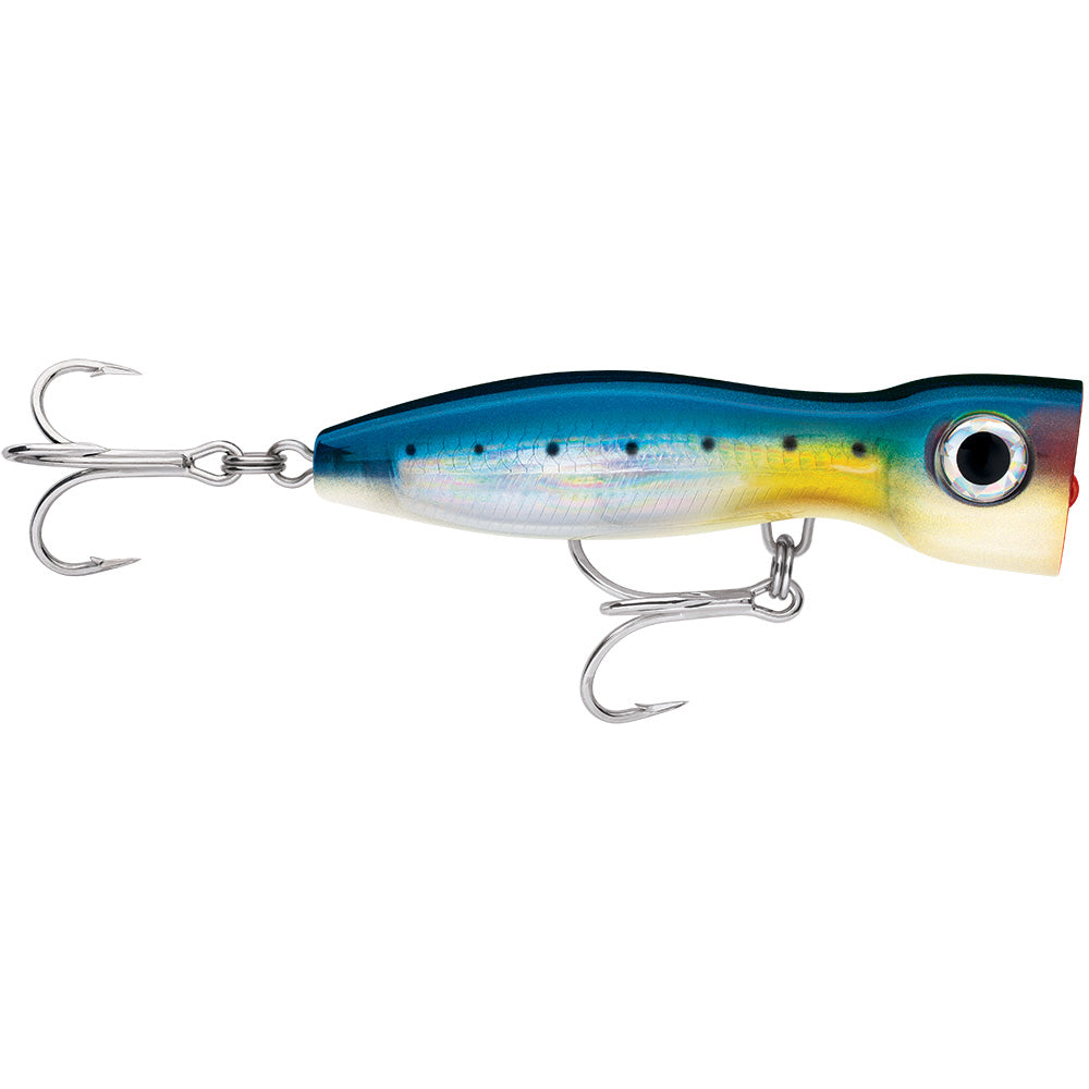 Rapala X-Rap Magnum Xplode 130 hard and soft bait in blue sardine color, designed for freshwater and saltwater fishing.