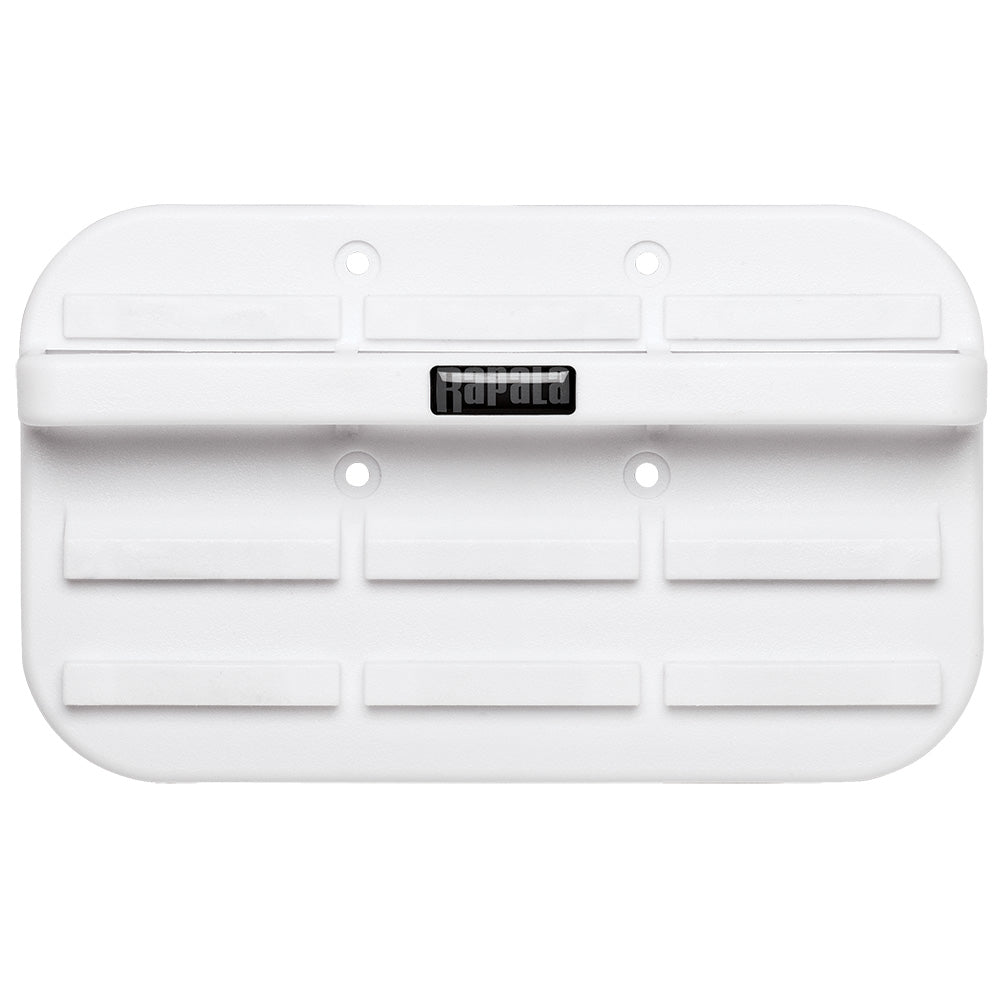 Rapala Anglers Magnetic Tool Holder mounted on a wall, holding fishing tools and accessories for easy access and organization.