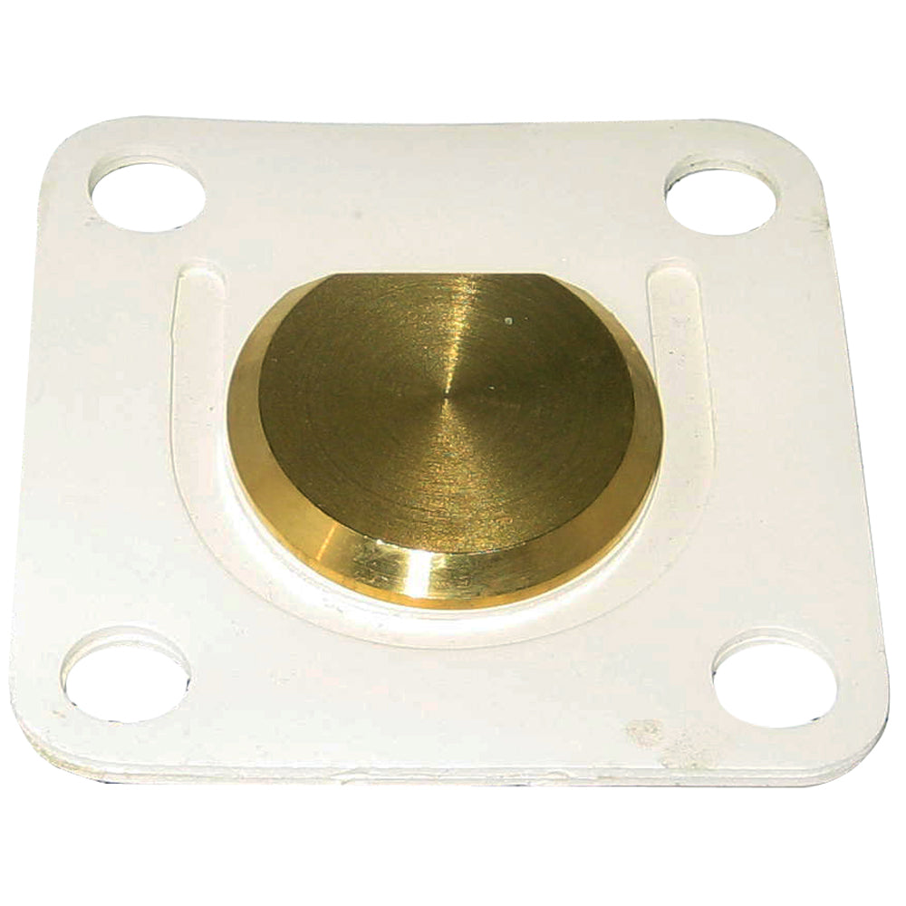 Raritan Flapper Valve Assembly for PHII and PHEII marine toilets, plumbing accessories, in a close-up view.