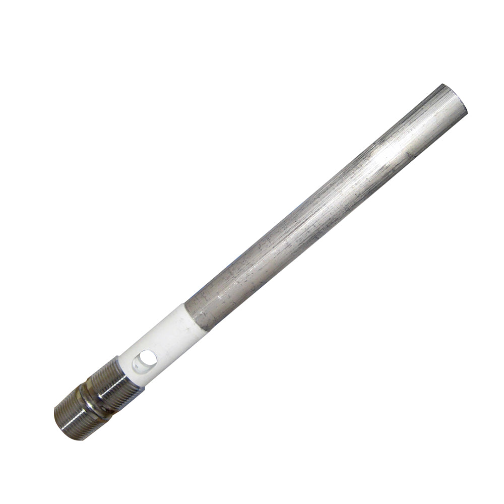 Raritan magnesium anode for 6-gallon water heater, showing the cylindrical metal rod used to prevent corrosion.