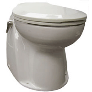 Raritan Atlantes Freedom Vortex-Vac marine sanitation remote intake pump in white, designed for smart toilet control, 12V.