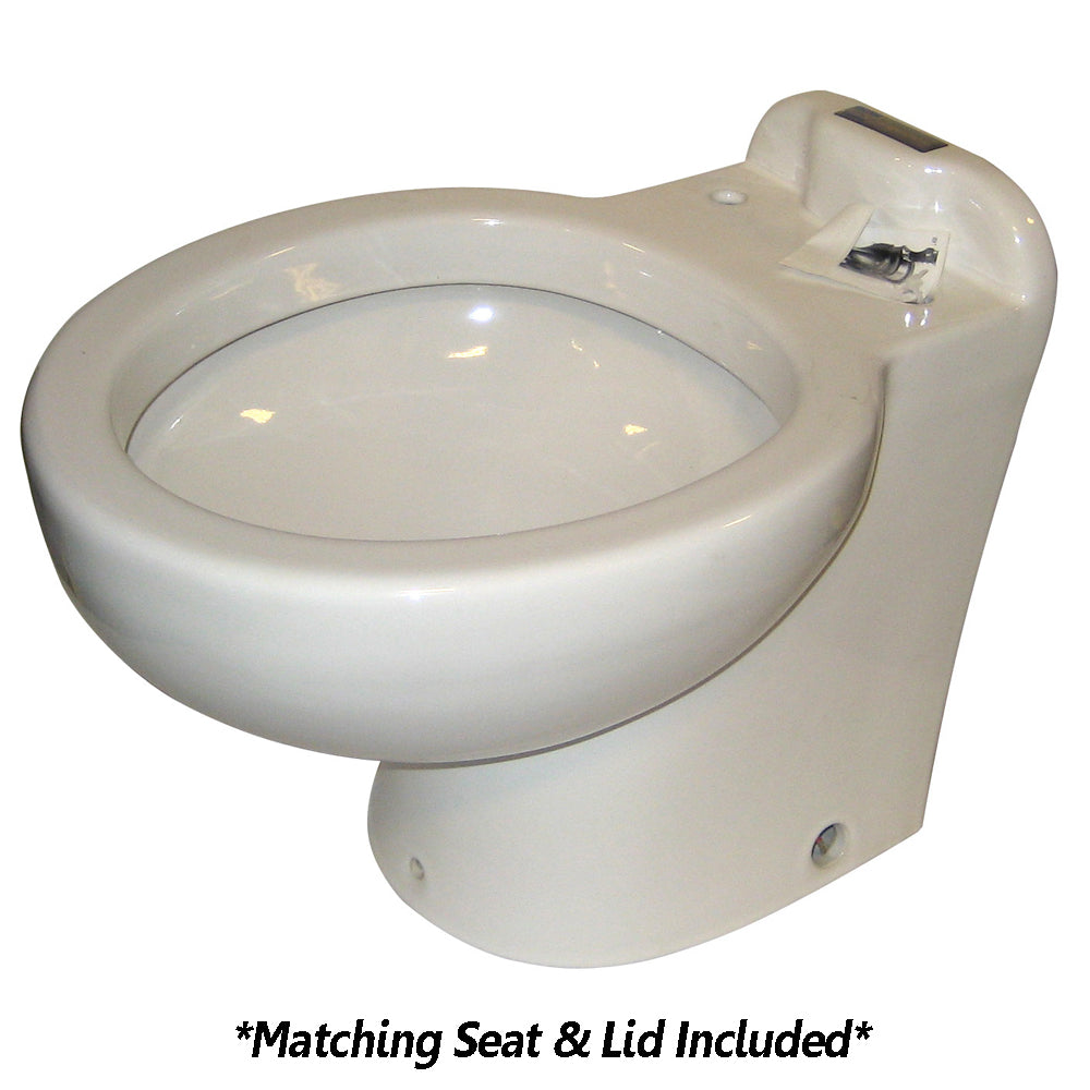 Raritan Marine Elegance household-style white freshwater solenoid with heavy-duty push button switch, 12V marine sanitation component
