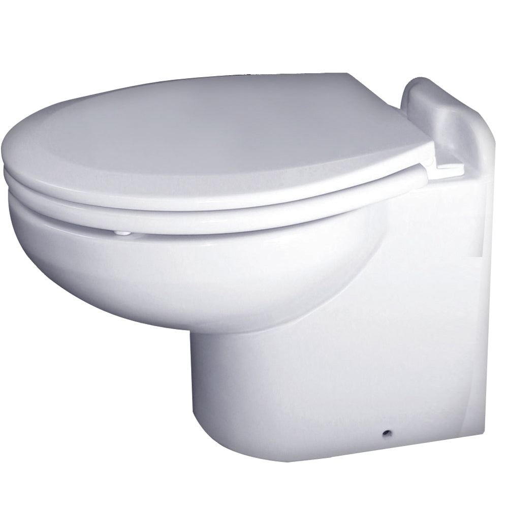 Raritan Marine Elegance household-style white freshwater solenoid smart toilet control for marine sanitation, 12V.