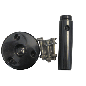 Raymarine 3.5-inch pedestal socket for tiller pilots, accessory component for marine steering systems.