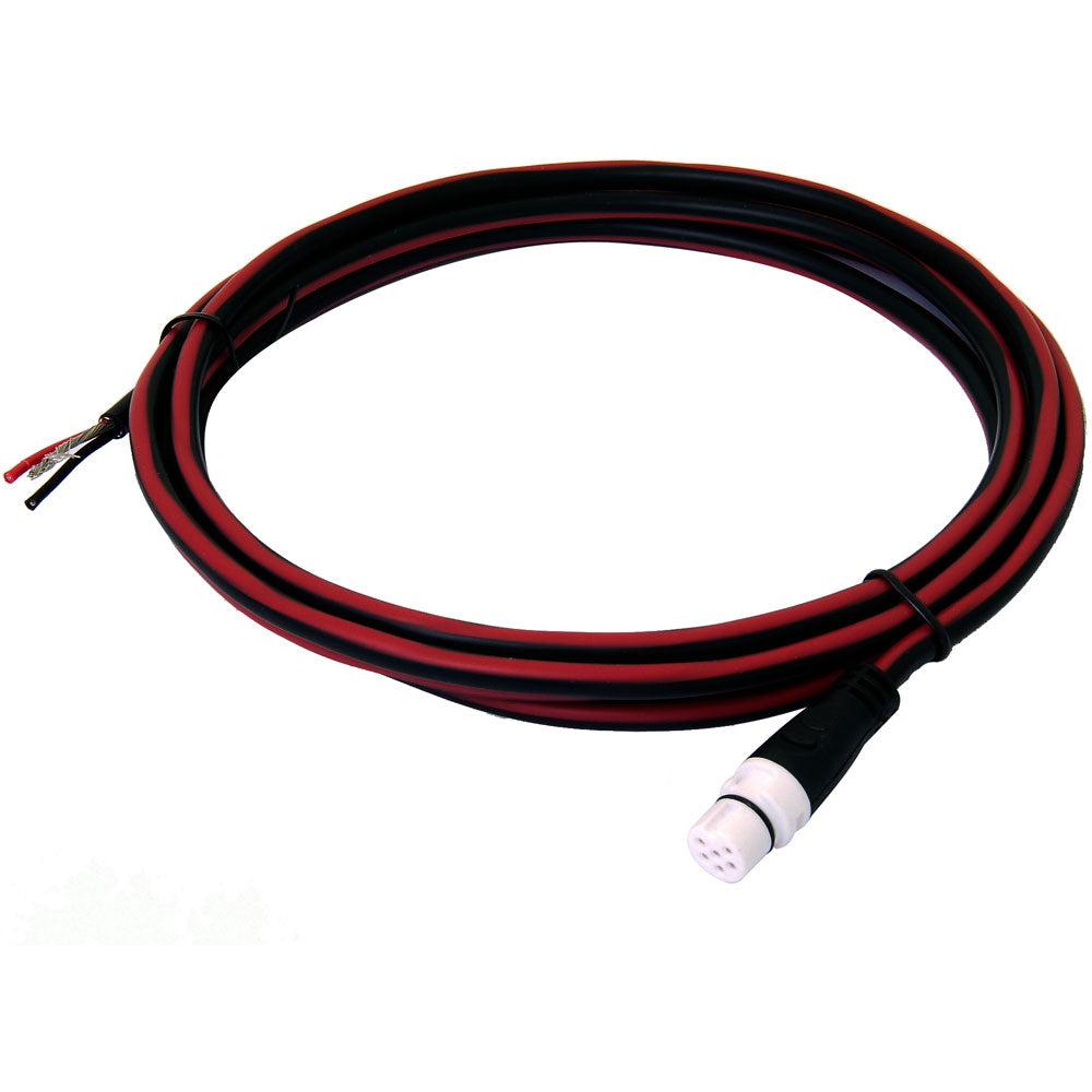 Raymarine Power Cable for SeaTalkng accessories, black cable with connector ends, compatible with Raymarine marine electronics.