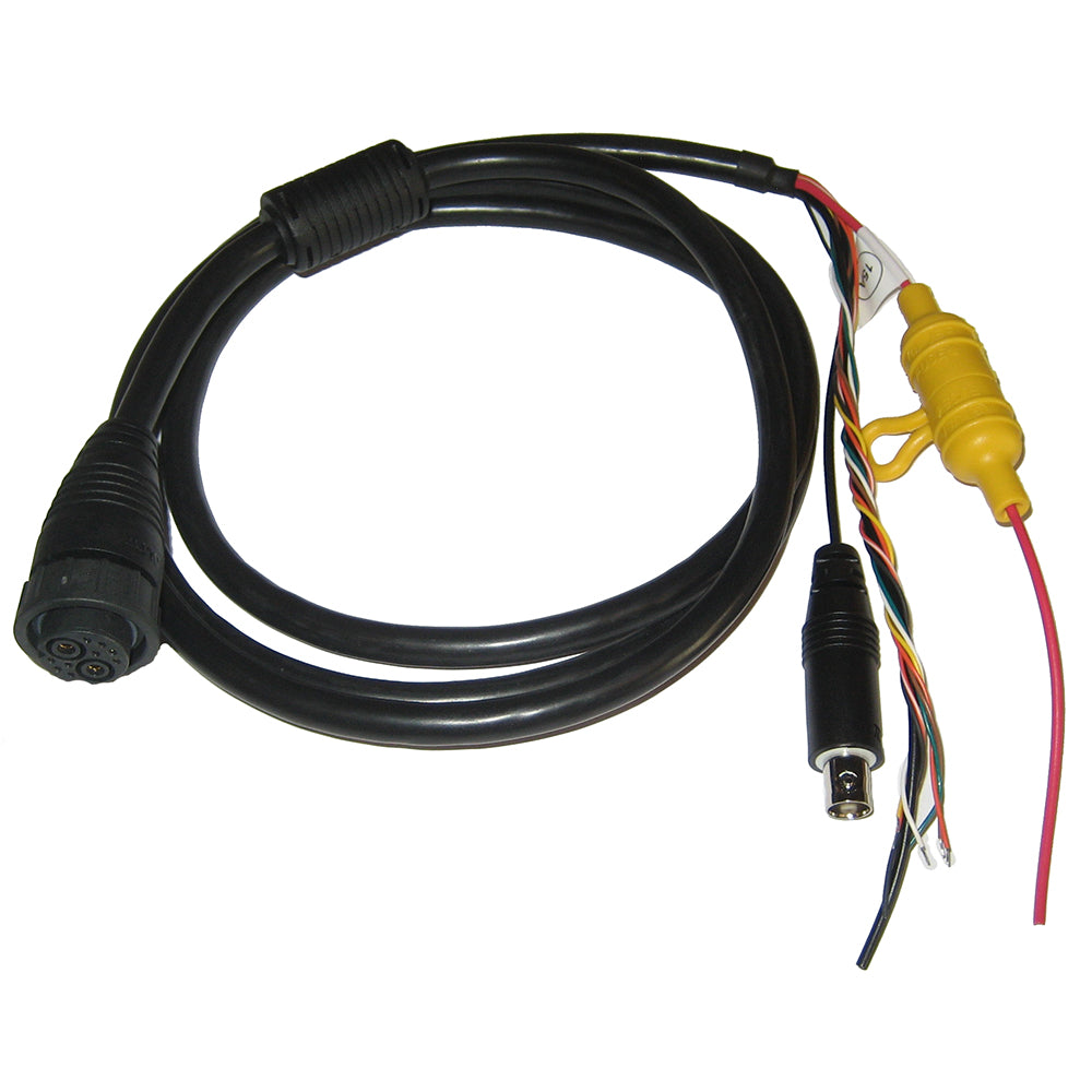 Raymarine Power, Data, and Video Cable 1M for marine electronics, black cable with connectors, accessory for Raymarine devices.