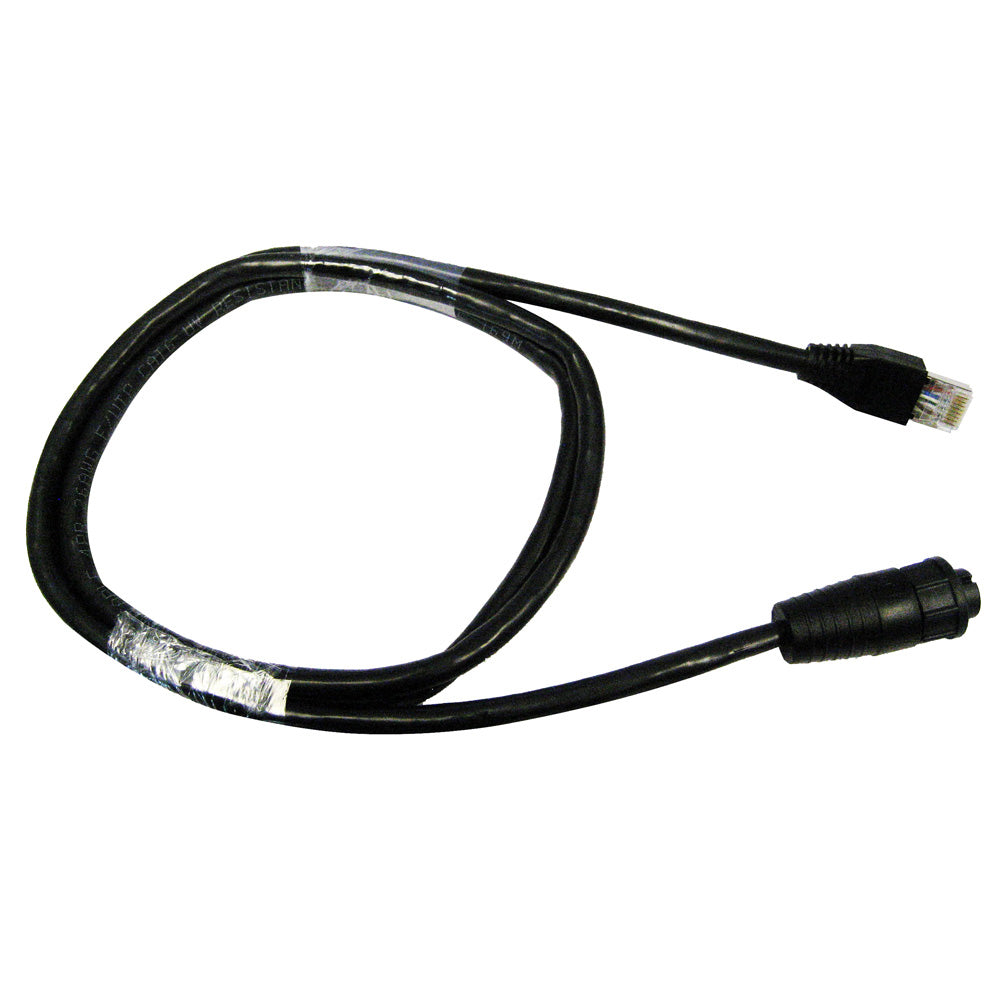 Raymarine RayNet to RJ45 male cable, 10-meter length, marine accessories for data connection, black cable with connectors